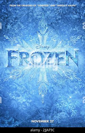 MOVIE POSTER, FROZEN, 2013 Stock Photo