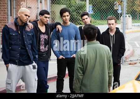 CHRIS BROWN, IVAN 'FLIPZ' VELEZ, JOSH PECK, JESSE 'CASPER' BROWN, BATTLE OF THE YEAR, 2013 Stock Photo