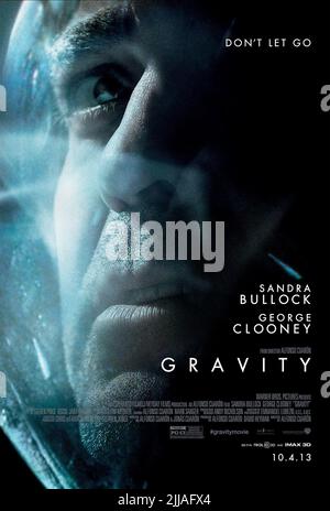 GEORGE CLOONEY POSTER, GRAVITY, 2013 Stock Photo