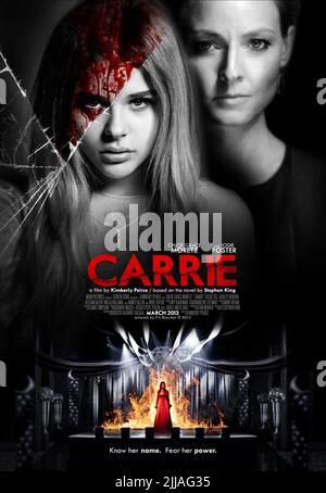 CHLOE GRACE MORETZ, JULIANNE MOORE POSTER, CARRIE, 2013 Stock Photo