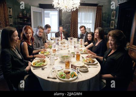 NICHOLSON,LEWIS,MULRONEY,CUMBERBATCH,COOPER,MCGREGOR,BRESLIN,ROBERTS,MARTINDALE, AUGUST: OSAGE COUNTY, 2013 Stock Photo