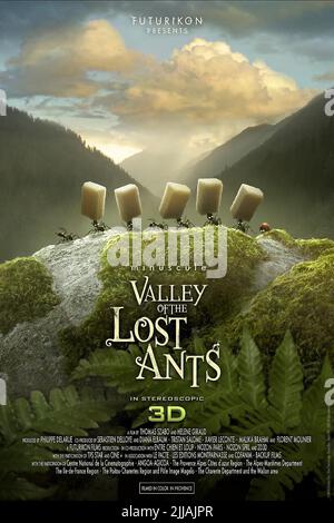 MOVIE POSTER, MINUSCULE: VALLEY OF THE LOST ANTS, 2013 Stock Photo