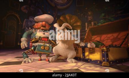 RABBIT,MOUSE, THE HOUSE OF MAGIC, 2013 Stock Photo