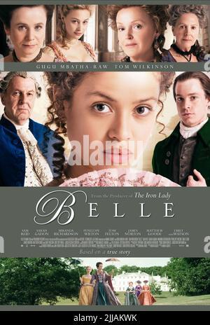 EMILY WATSON, SARAH GADON, MIRANDA RICHARDSON, PENELOPE WILTON, TOM WILKINSON, GUGU MBATHA-RAW, SAM REID POSTER, BELLE, 2013 Stock Photo