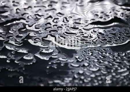 Rain drops on window , rainy day Stock Photo