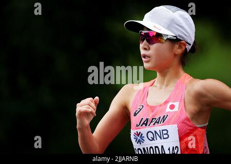 Oregon, USA. 22nd July, 2022. Serena Sonoda (JPN) Athletics : IAAF World Championships Oregon 2022 Women's 35km Race Walk Final in Oregon, USA . Credit: Naoki Nishimura/AFLO SPORT/Alamy Live News Stock Photo