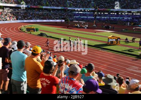 Hayward Field, Eugene, Oregon, USA. 24th July, 2022. General view, JULY 24, 2022 - Athletics : IAAF World Championships Oregon 2022 Women's 800m Final at Hayward Field, Eugene, Oregon, USA. Credit: Yohei Osada/AFLO SPORT/Alamy Live News Stock Photo