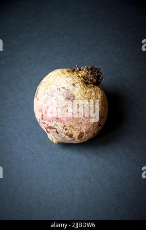 Fresh organic beetroot on a black table background Stock Photo