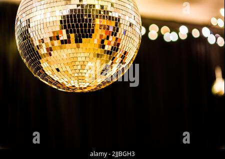 Disco ball shot from low angle Stock Photo