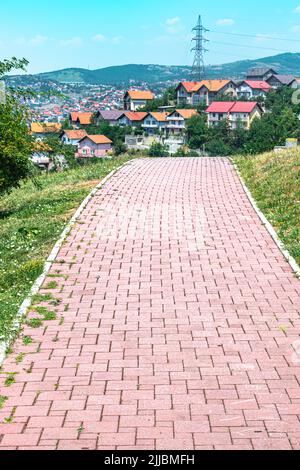 New walking trail on Mojmilo Hill Stock Photo