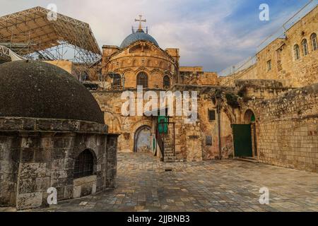 The Holy Sepulchre Church in Jerusalem, Israel Stock Photo