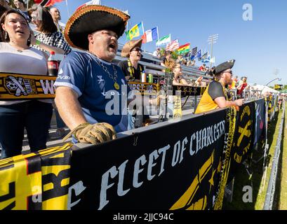 The Charleston Battery is a professional soccer team in Charleston, S.C. Stock Photo