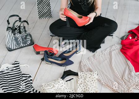 fashion blog review apparel accessory collection Stock Photo
