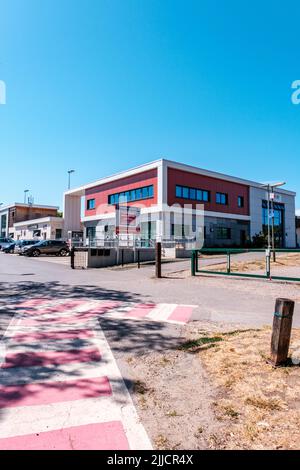 Dorking Surrey Hills London UK, July 24 2022, Dorking Wanderers FC Meadowbank Football Ground Stock Photo