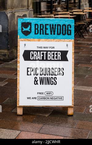 Brewdog sign, Glasgow, Scotland, UK