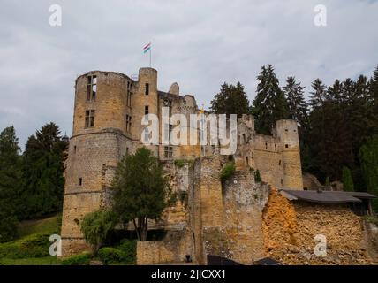 Castle of Beaufort in Luxembourg. Stock Photo