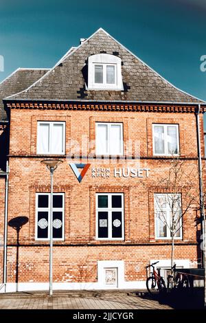 Shot of  the building of Kfum Kfuk Huset, in the lemvig, Denmark Stock Photo