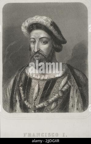 Portrait of Francis I of Valois-Angoulême, King of France, François 1er ...
