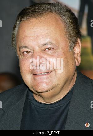 PAUL SORVINO (April 13, 1939 - July 25, 2022) was an American actor, opera singer, businessman, writer, and sculptor. He often portrayed authority figures on both sides of the law and was known for his roles in the 1990 gangster film 'Goodfellas', and the TV series 'Law & Order'. FILE PHOTO SHOT ON: September 8, 2004, Hollywood, California, USA: Actor PAUL SORVINO at the Los Angeles Premiere of' Mr. 3000' held at the El Capitan Theatre. (Credit Image: Rena Durham/ZUMAPRESS.com) Stock Photo