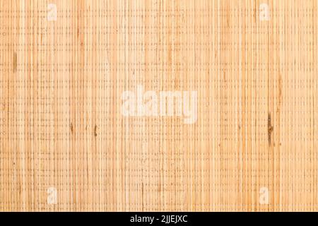 A bamboo table mat in a close up view Stock Photo