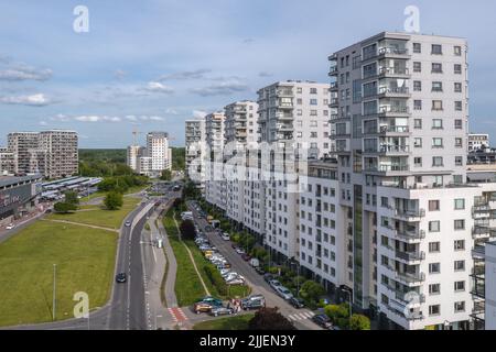 Residential buildings Goclaw area, Praga Poludnie district of Warsaw, capital of Poland Stock Photo