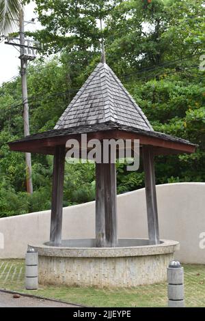 Pigeon Point, Tobago - July 12, 2022 - Pigeon Point Heritage Park Stock Photo