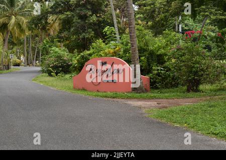 Pigeon Point, Tobago - July 12, 2022 - Pigeon Point Heritage Park Stock Photo