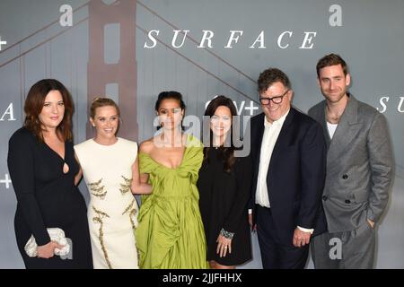 New York, NY, USA. 25th July, 2022. Cast at arrivals for SURFACE Series Premiere on APPLE TV, Morgan Library, New York, NY July 25, 2022. Credit: Quoin Pics/Everett Collection/Alamy Live News Stock Photo