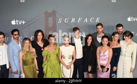 New York, NY, USA. 25th July, 2022. Cast at arrivals for SURFACE Series Premiere on APPLE TV, Morgan Library, New York, NY July 25, 2022. Credit: Quoin Pics/Everett Collection/Alamy Live News Stock Photo
