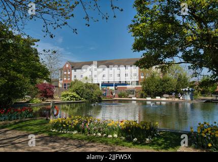 Lakeside at Springfields Outlet Shopping & Leisure, Spalding, Lincolnshire Stock Photo