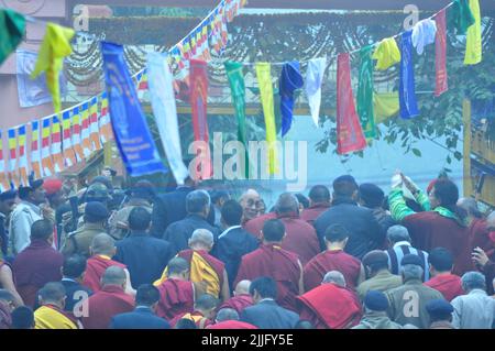 the 14th Dalai Lama of Tibet Stock Photo