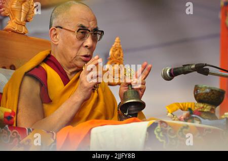 His Holiness The 14th Dalai Lama Tenzin Gyatso, During His Visit To ...