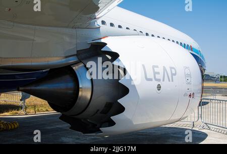 Boeing 737 Max 10 CFM Leap 1B Engine Stock Photo