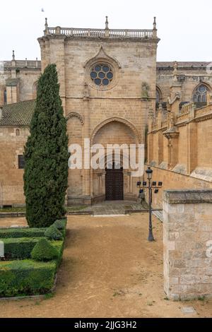 Cathedral of the city of Ciudad Rodrigo at sunset, Salamanca, Castilla y León, Spain. Stock Photo