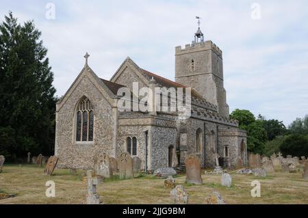 All Saints Church, Great Thurlow, Suffolk Stock Photo