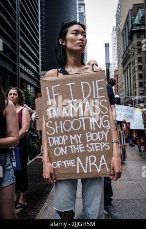 New York NY May 25: Rally against Gun violence in NYC on May 25 2022  Credit: Kate Godowski / MediaPunch Stock Photo