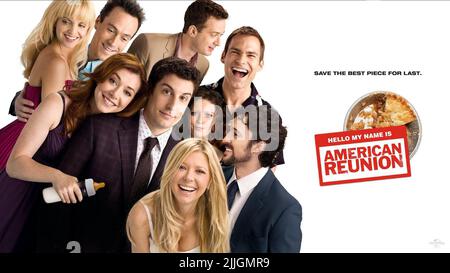 SUVARI,KLEIN,HANNIGAN,BIGGS,THOMAS,REID,LYONNE,SCOTT,POSTER, AMERICAN REUNION, 2012 Stock Photo