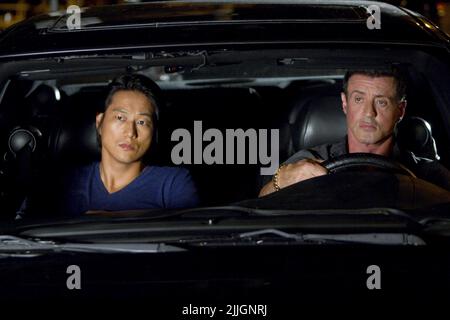 SUNG KANG, SYLVESTER STALLONE, BULLET TO THE HEAD, 2012 Stock Photo