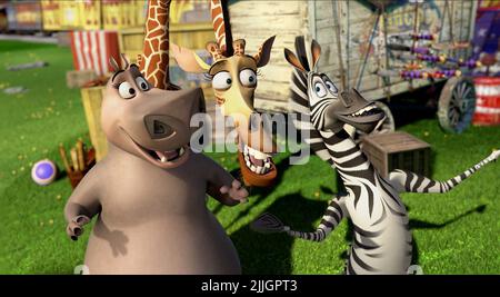 GLORIA,MELMAN,MARTY, MADAGASCAR 3: EUROPE'S MOST WANTED, 2012 Stock Photo