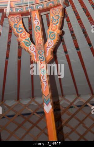 Mongolian family inside a traditional ger, Mongolia Stock Photo - Alamy