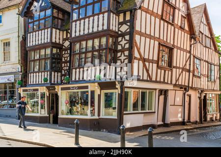 SHREWSBURY, UK - JULY 11, 2022: Shrewsbury is the county town in Shropshire Stock Photo