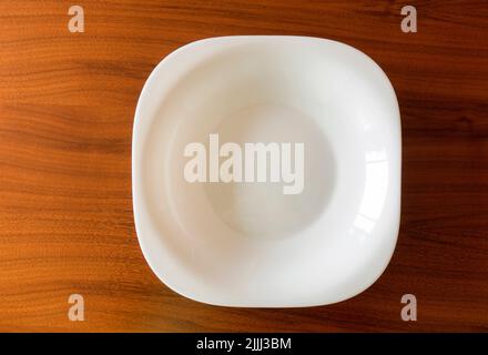 Empty white plate Stock Photo
