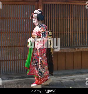 Maiko in Kyoto, Japan Stock Photo