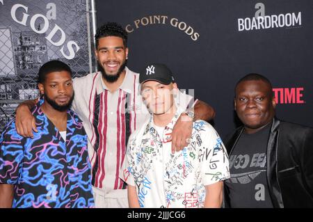 Jayson Tatum attends the 'NYC Point Gods' Film Premiere at the Midnight ...