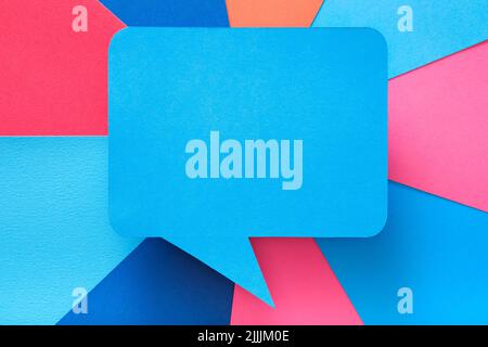 speech bubble social media communication idea Stock Photo