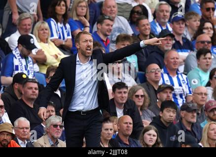 File photo dated 22-05-2022 of Brighton manager Graham Potter, whose management means the Seagulls' future looks bright. Issue date: Wednesday July 27, 2022. Stock Photo