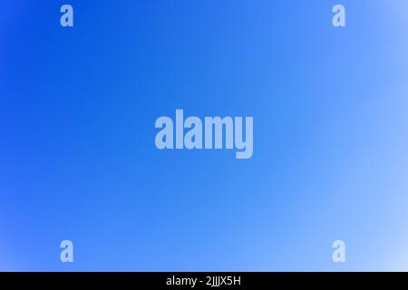 Light blue gradient sky. Natural blue background. Stock Photo