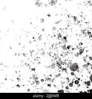 Dusty splash of black and white paint grunge textures set distressed ...