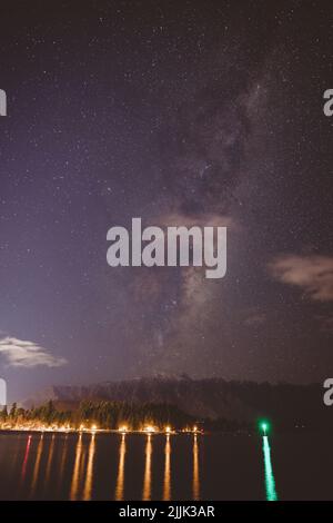 Milky way over The Remarkables, Queenstown, New Zealand Stock Photo - Alamy
