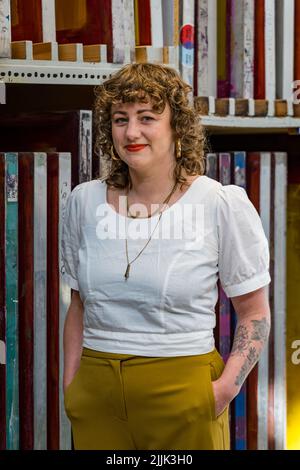 Edinburgh Printmakers, Edinburgh, Scotland, United Kingdom, 27 July 2022. Edinburgh Art Festival is the platform for visual arts at Edinburgh’s Festivals celebrating their 75th anniversary. Pictured: Kim McAleese, the new Director of the Art Festival Stock Photo